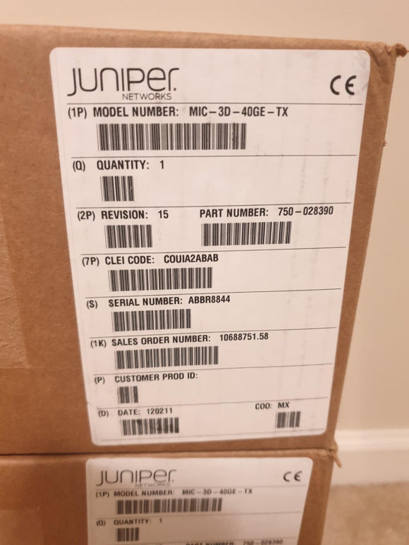 Juniper MIC-3D-40GE-TX