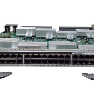 Network switch card with multiple Ethernet ports.