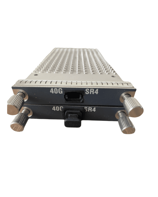 40G SR4 optical transceiver module close-up.