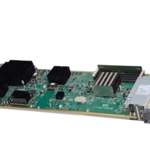 Computer circuit board with heat sinks.