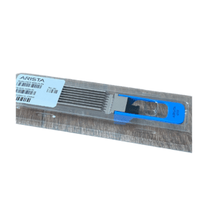 Blue-handled tool in clear packaging.