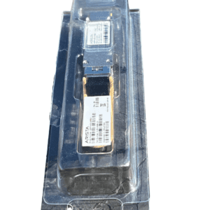 Network module inside clear plastic packaging.