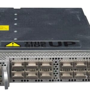Network module with multiple ports and labels.