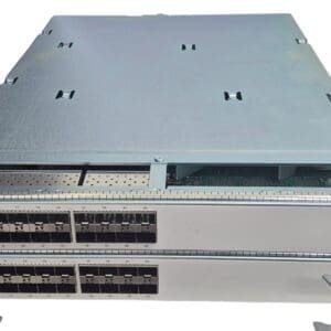 Metallic network equipment with multiple ports.