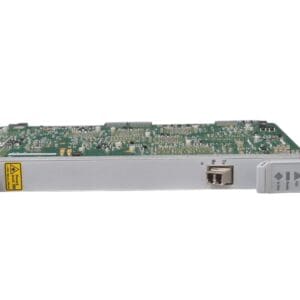 Telecommunications circuit board with network ports.