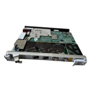 Electronic circuit board with metal casing.