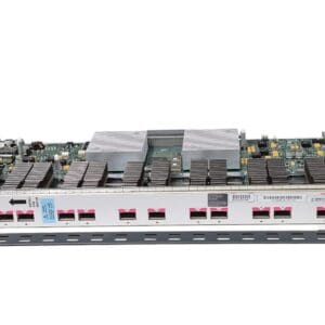Circuit board with multiple Ethernet ports.