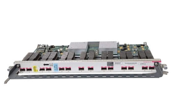 Circuit board with multiple Ethernet ports.