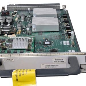 Circuit board with various electronic components.