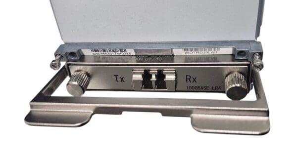 Network interface card with Tx and Rx ports.