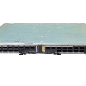 Network switch with multiple ports visible.