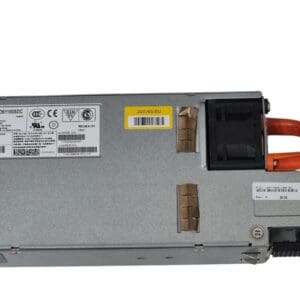Power supply unit with labels and specifications.